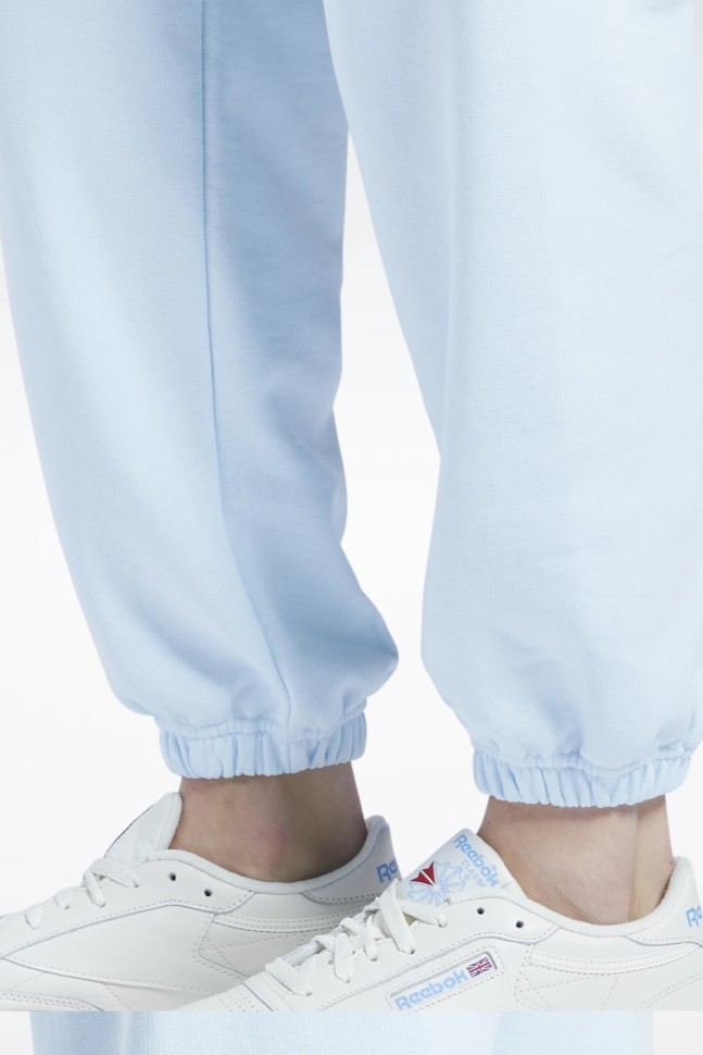Брюки женские Reebok Cl Pf Sm Logo Ft Pa голубые H49251 изображение 6