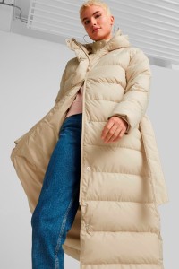 Куртка жіноча Puma Long Down Coat бежева 84935867 изображение 2