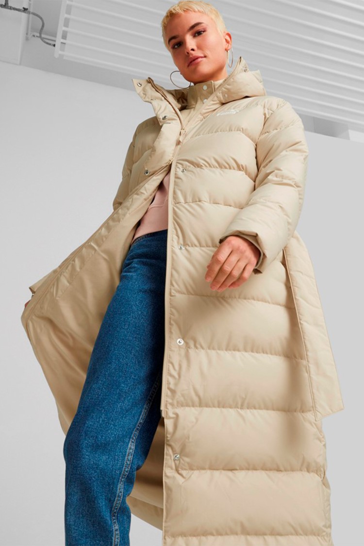 Куртка жіноча Puma Long Down Coat бежева 84935867 изображение 2