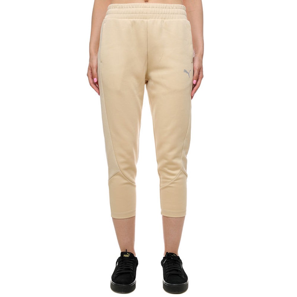 Штани жіночі Puma EVOSTRIPE High-Waist Pants бежеві 67311888 изображение 1