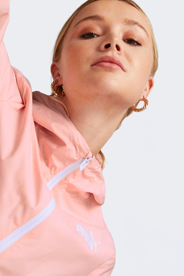 Ветровка женская Puma ESS Solid Windbreaker розовая 84749466 изображение 6