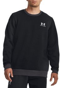 Толстовка чоловіча Under Armour UA Essential Flc Novelty Crw чорна 1381213-001 изображение 2