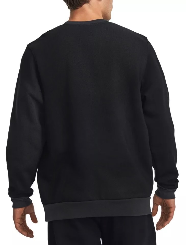 Толстовка чоловіча Under Armour UA Essential Flc Novelty Crw чорна 1381213-001 — фото 3