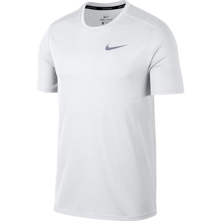 Футболка чоловіча Nike DF BRTHE RUN TOP SS SR біла 904634-100  изображение 1
