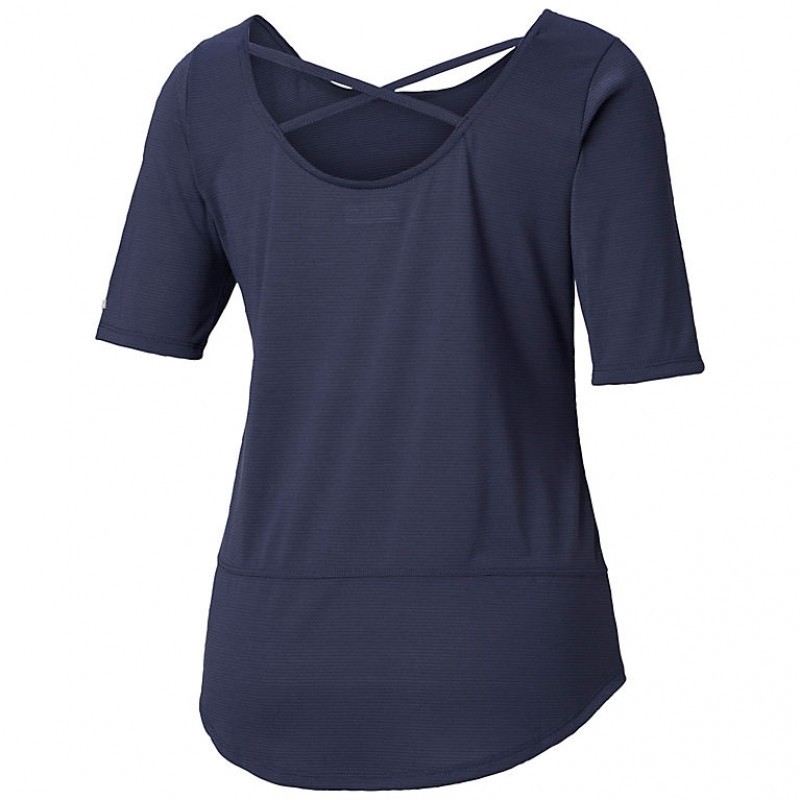 Футболка жіноча Columbia Anytime Casual SS синя 1837031-466 — фото 2 — Sport City Футболка жіноча Columbia Anytime Casual SS синя 1837031-466 — фото 2