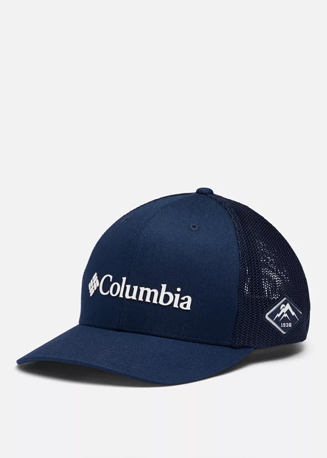 Бейсболка Columbia MESH BALL CAP темно-синяя 1495921-473 изображение 2