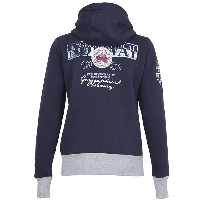 Толстовка женская Geographical Norway синяя SP638F-450 — фото 2 — Sport City Толстовка женская Geographical Norway синяя SP638F-450 — фото 2