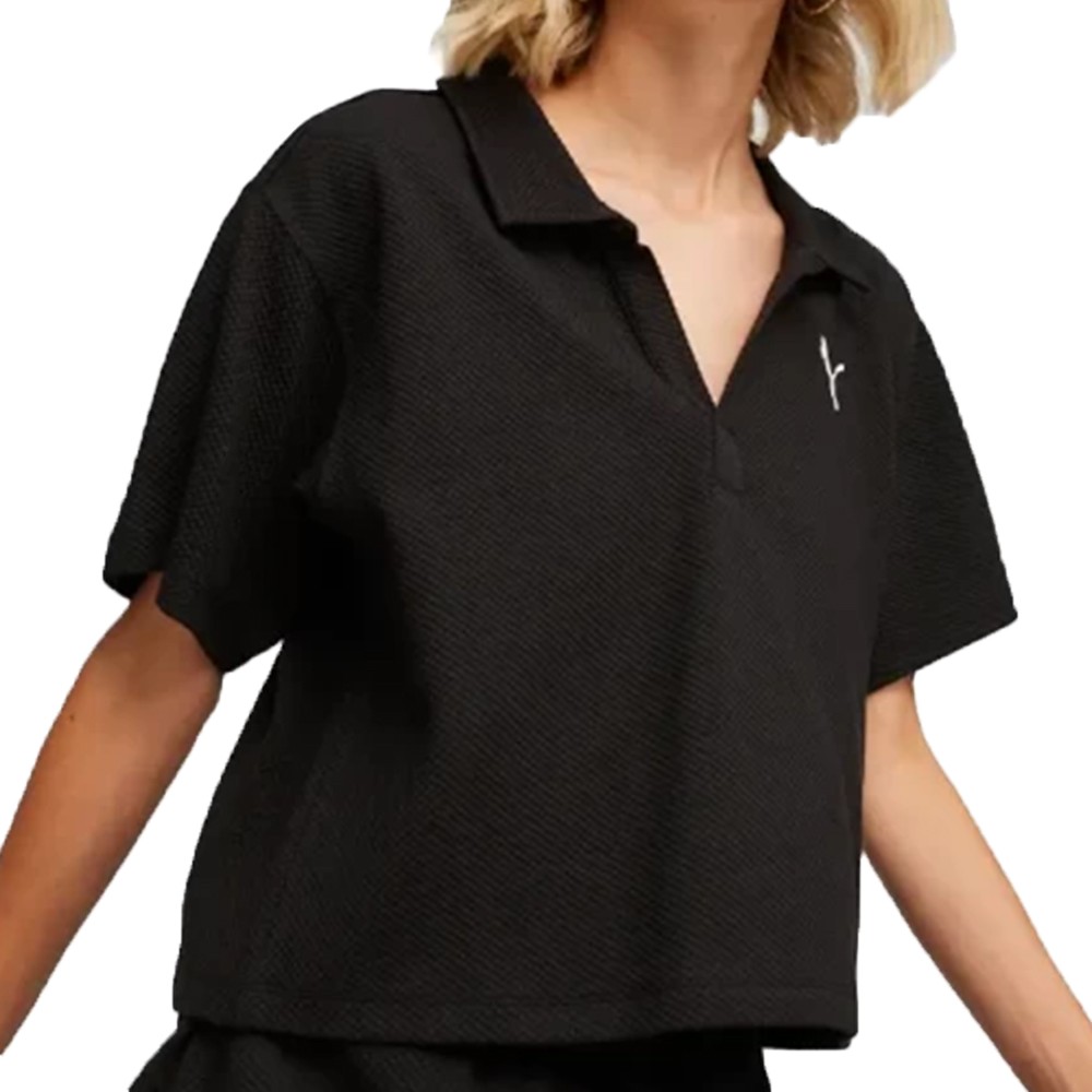 Футболка женская Puma HER Polo черная 67788401 изображение 1