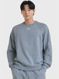 Толстовка чоловіча Under Armour UA Rival Fleece Crew сіра 1379755-025 изображение 2