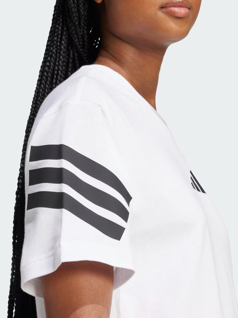 Футболка жіноча Adidas W FI 3S TEE біла JE0238 — фото 6