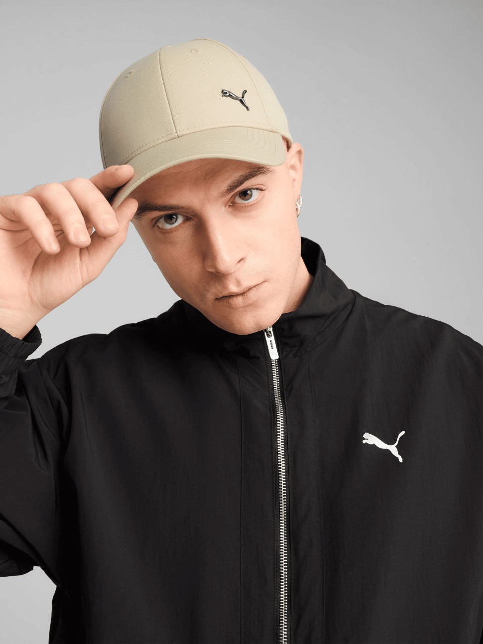 Бейсболка  Puma ESS METAL PUMA CAT BB Cap бежева 02599405 — фото 4