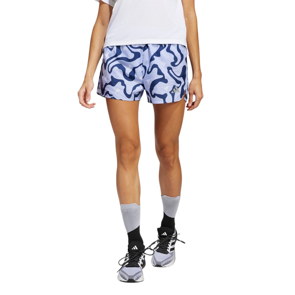 Шорты женские Adidas RUN IT BL SHO W фиолетовые JD2346 изображение 1
