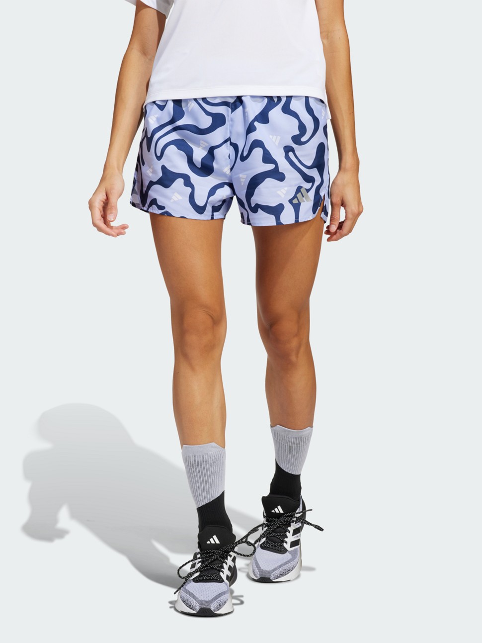 Шорти жіночі Adidas RUN IT BL SHO W фіолетові JD2346 — фото 2