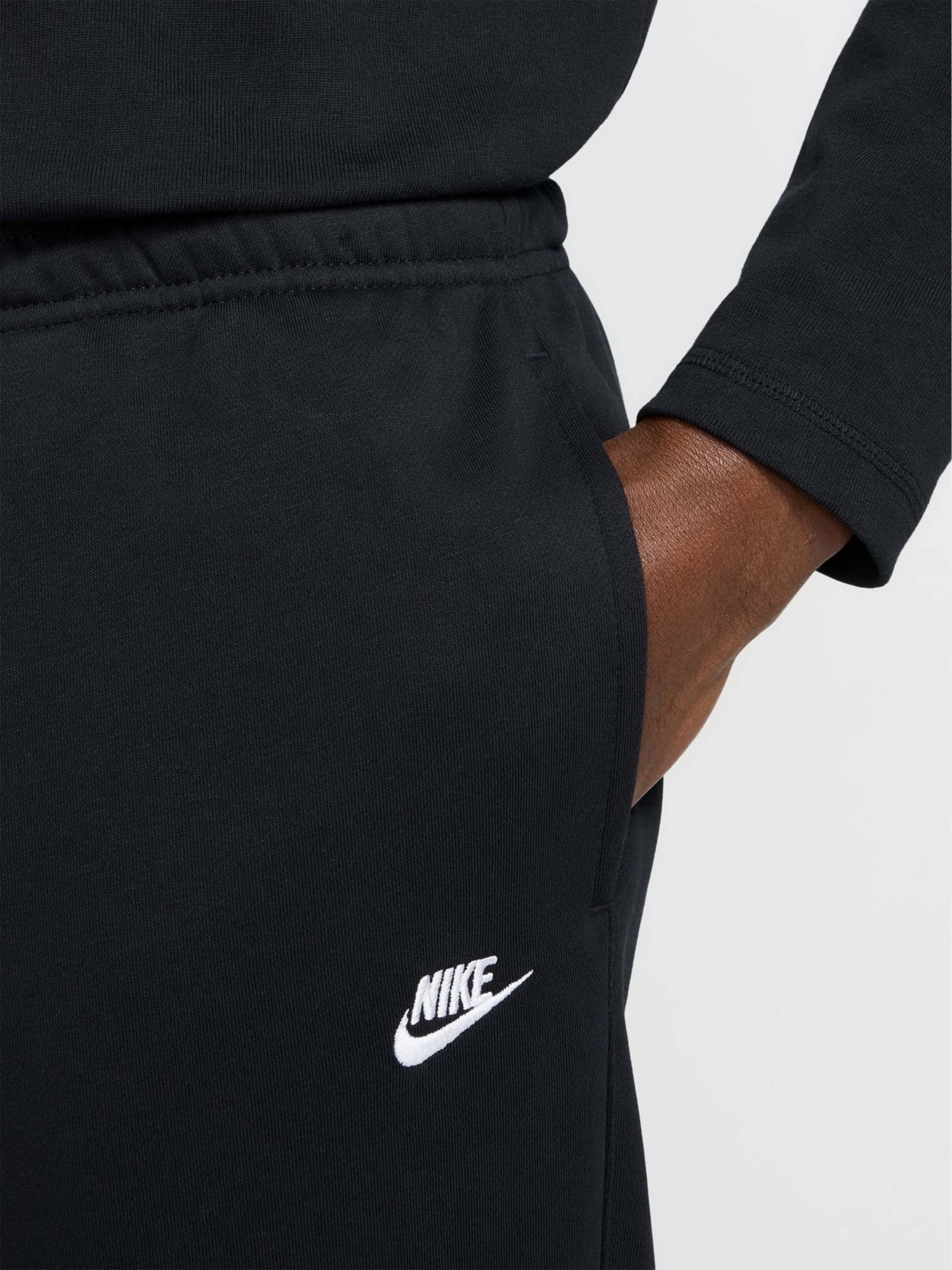 Брюки мужские Nike M NK CLUB FT OH PANT черные HQ4422-010 изображение 4