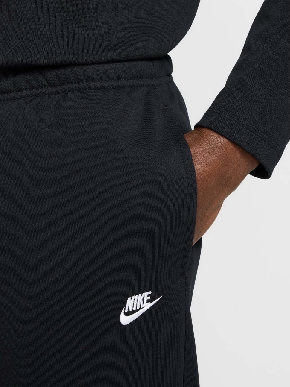 Штани чоловічі Nike M NK CLUB FT OH PANT чорні HQ4422-010 — фото 4