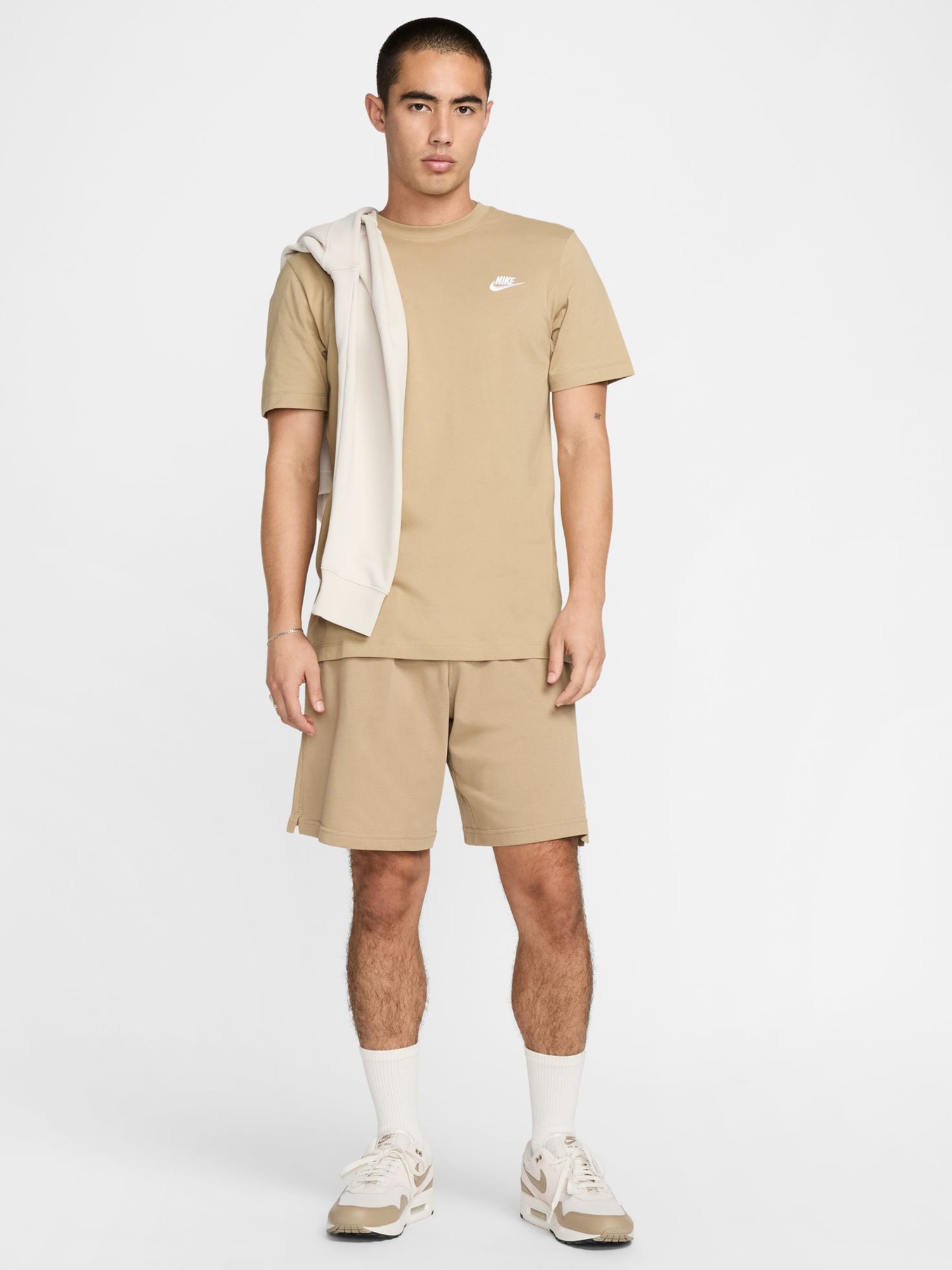 Футболка мужская Nike M NSW CLUB TEE бежевая AR4997-297 изображение 6