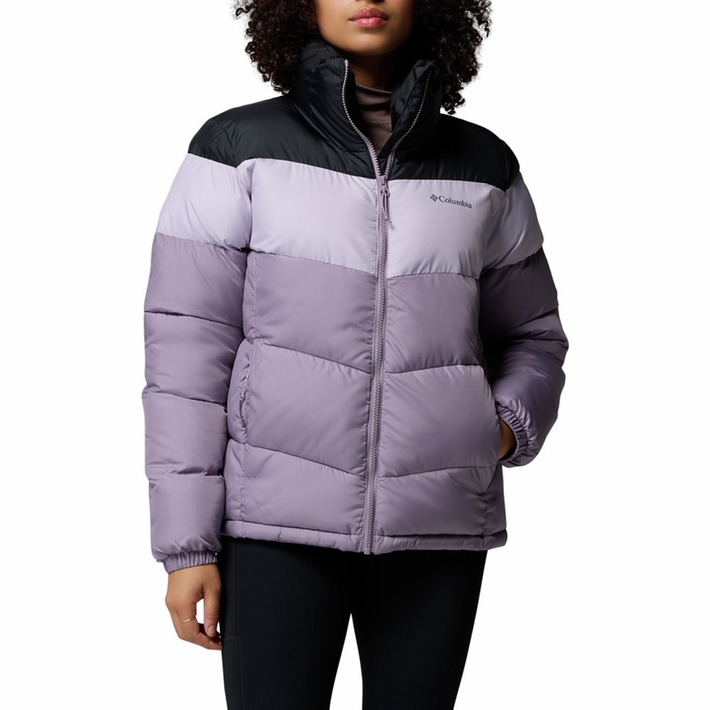 Куртка женская Columbia Puffect™ II Colorblock Jacket фиолетовая 2088481-554