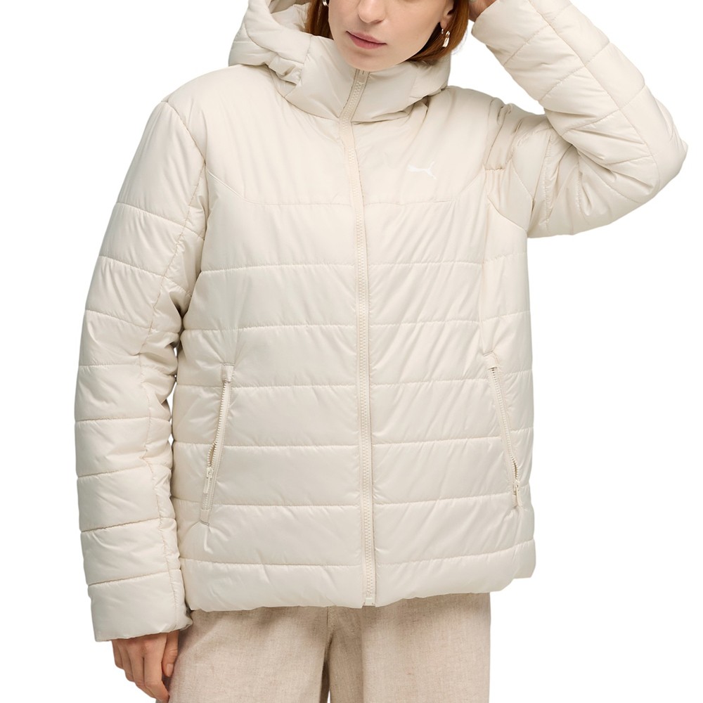 Куртка женская Puma ESS Hooded Padded Jacket молочная 68523187 изображение 1