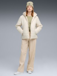 Куртка жіноча Puma ESS Hooded Padded Jacket молочна 68523187 изображение 4