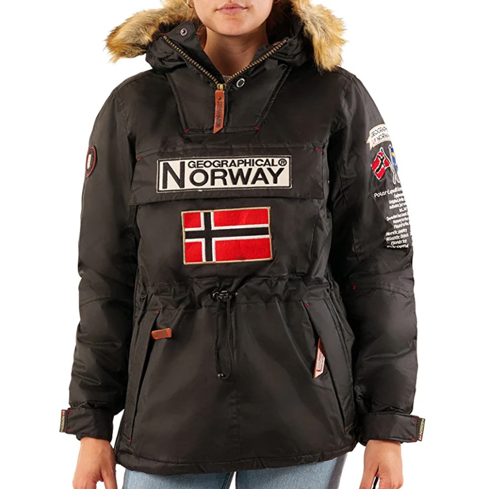Куртка жіноча Geographical Norway чорна WR620F-010 — фото 1