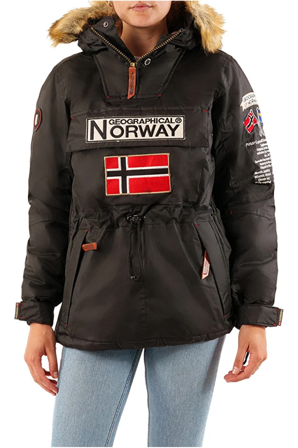 Куртка жіноча Geographical Norway чорна WR620F-010 — фото 2