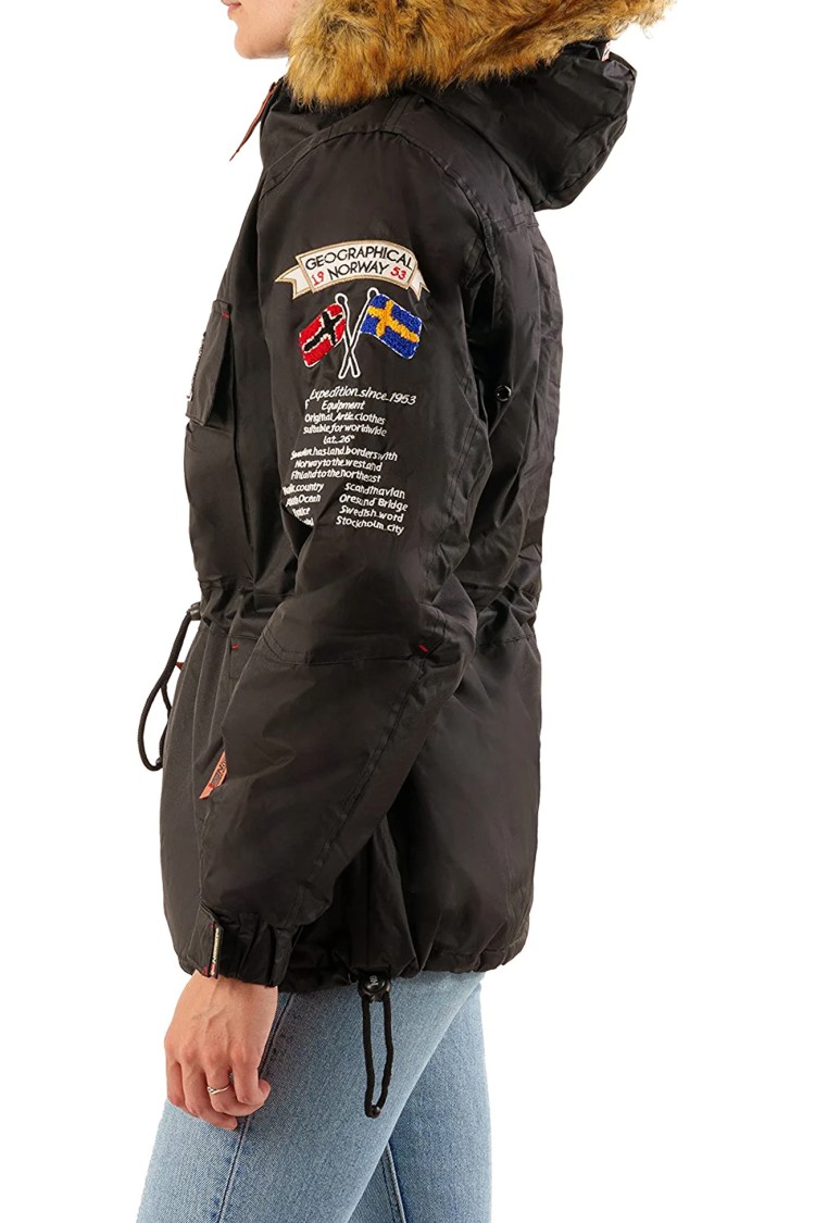 Куртка жіноча Geographical Norway чорна WR620F-010 изображение 4