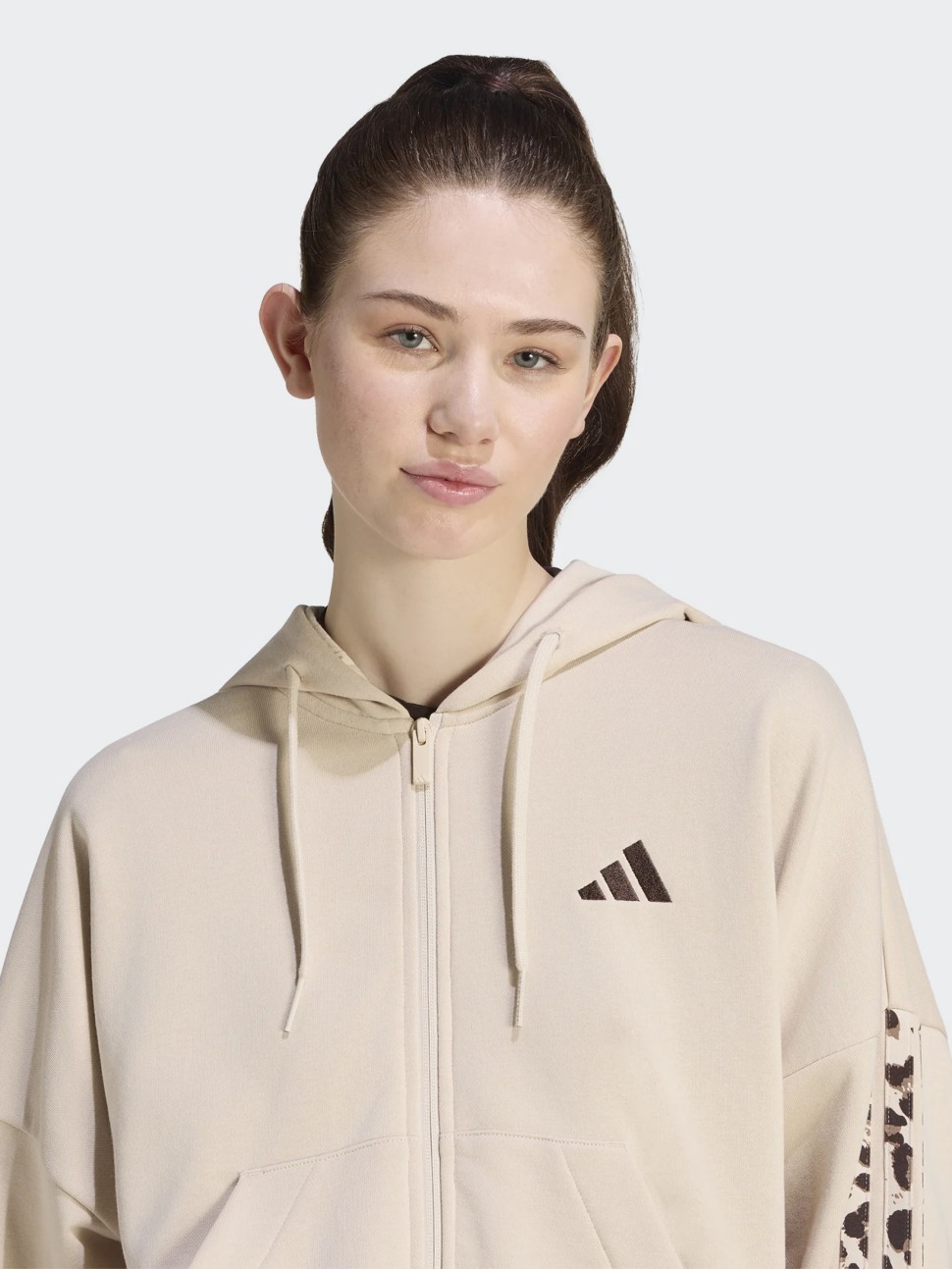 Толстовка женская Adidas W AOP 3S FT FZ молочная KH1547 — фото 4 — Sport City Толстовка женская Adidas W AOP 3S FT FZ молочная KH1547 — фото 4