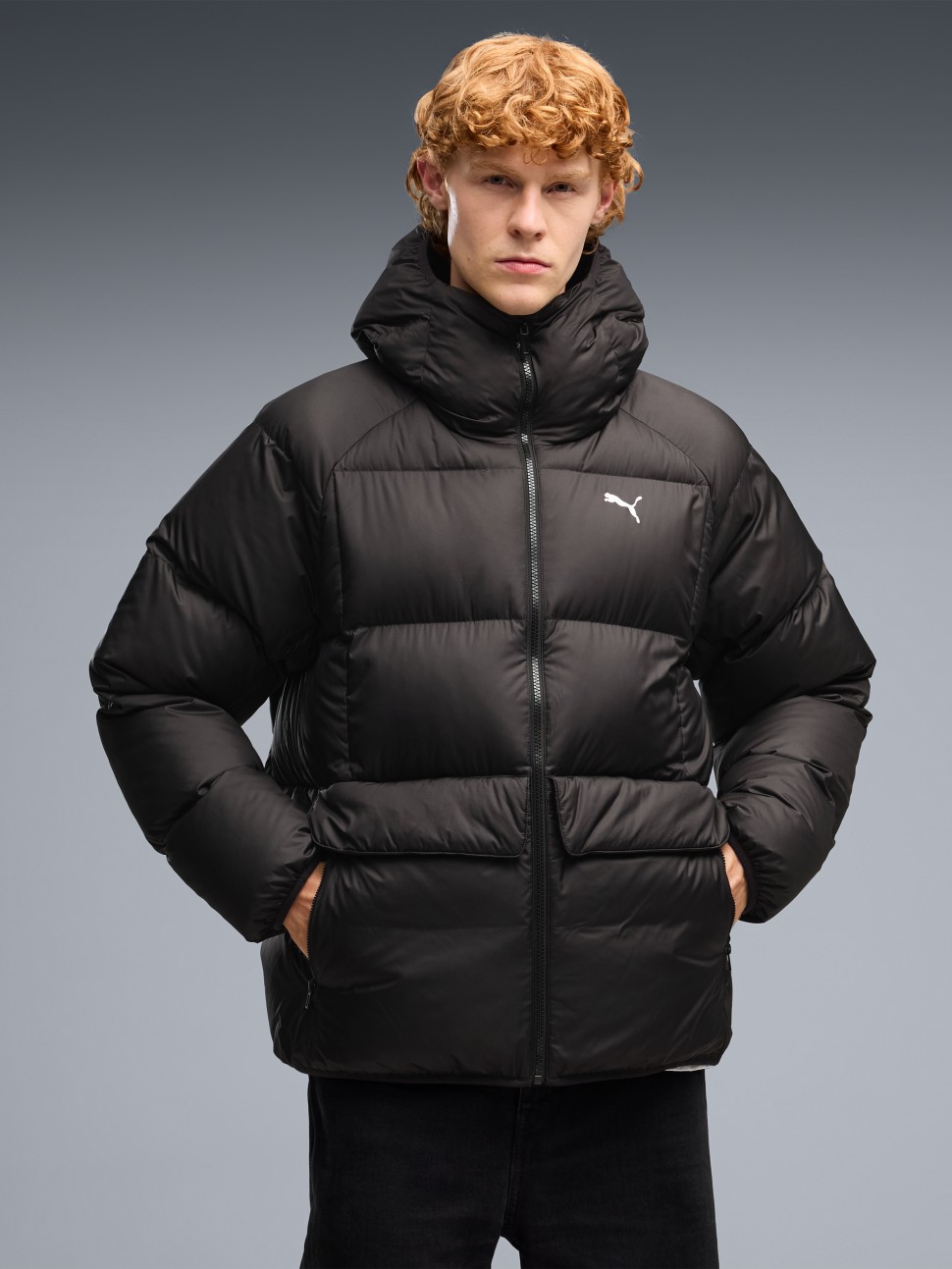 Куртка мужская Puma Hooded Down Puffer Jacket M черная 69456501 — фото 2 — Sport City Куртка мужская Puma Hooded Down Puffer Jacket M черная 69456501 — фото 2
