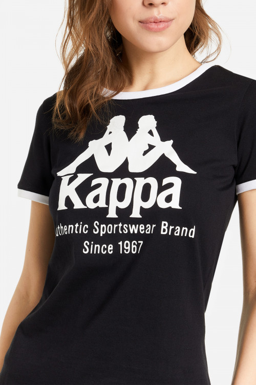 Футболка жіноча Kappa чорна 110738-99 изображение 2