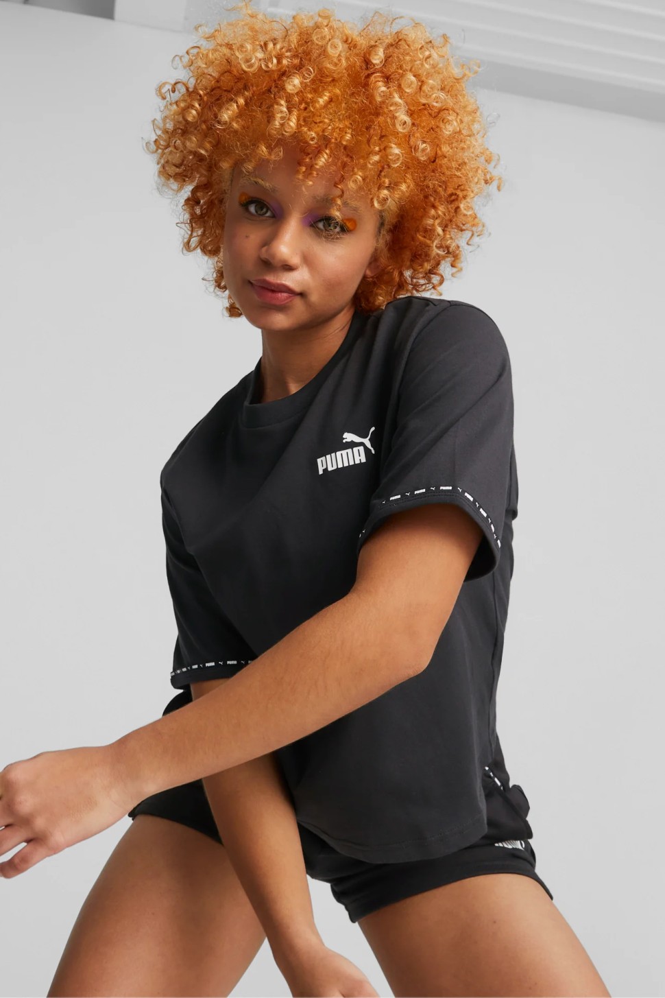 Футболка жіноча Puma PUMA POWER Tape Tee чорна 67362601 — фото 2