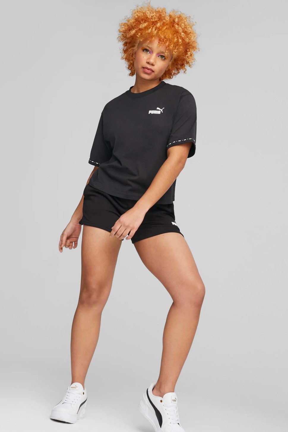 Футболка жіноча Puma PUMA POWER Tape Tee чорна 67362601 — фото 3