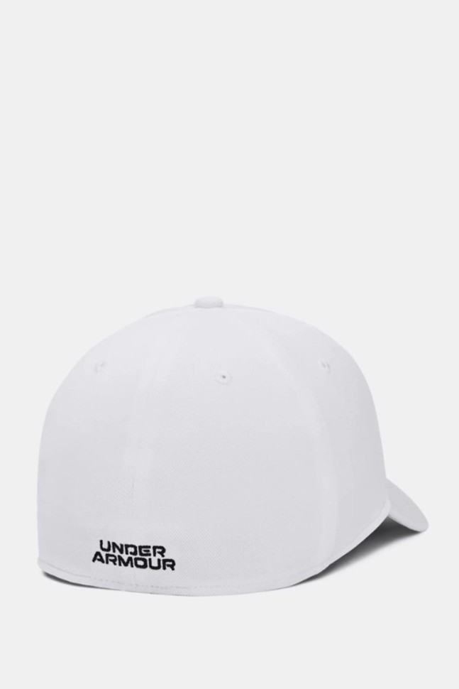 Бейсболка чоловіча Under Armour Men's UA Blitzing біла 1376700-100 изображение 3