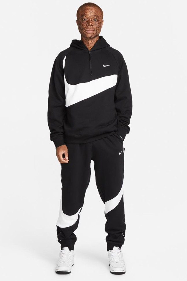 Штани чоловічі Nike M NK SWOOSH FLC PANT чорні DX0564-013 изображение 3