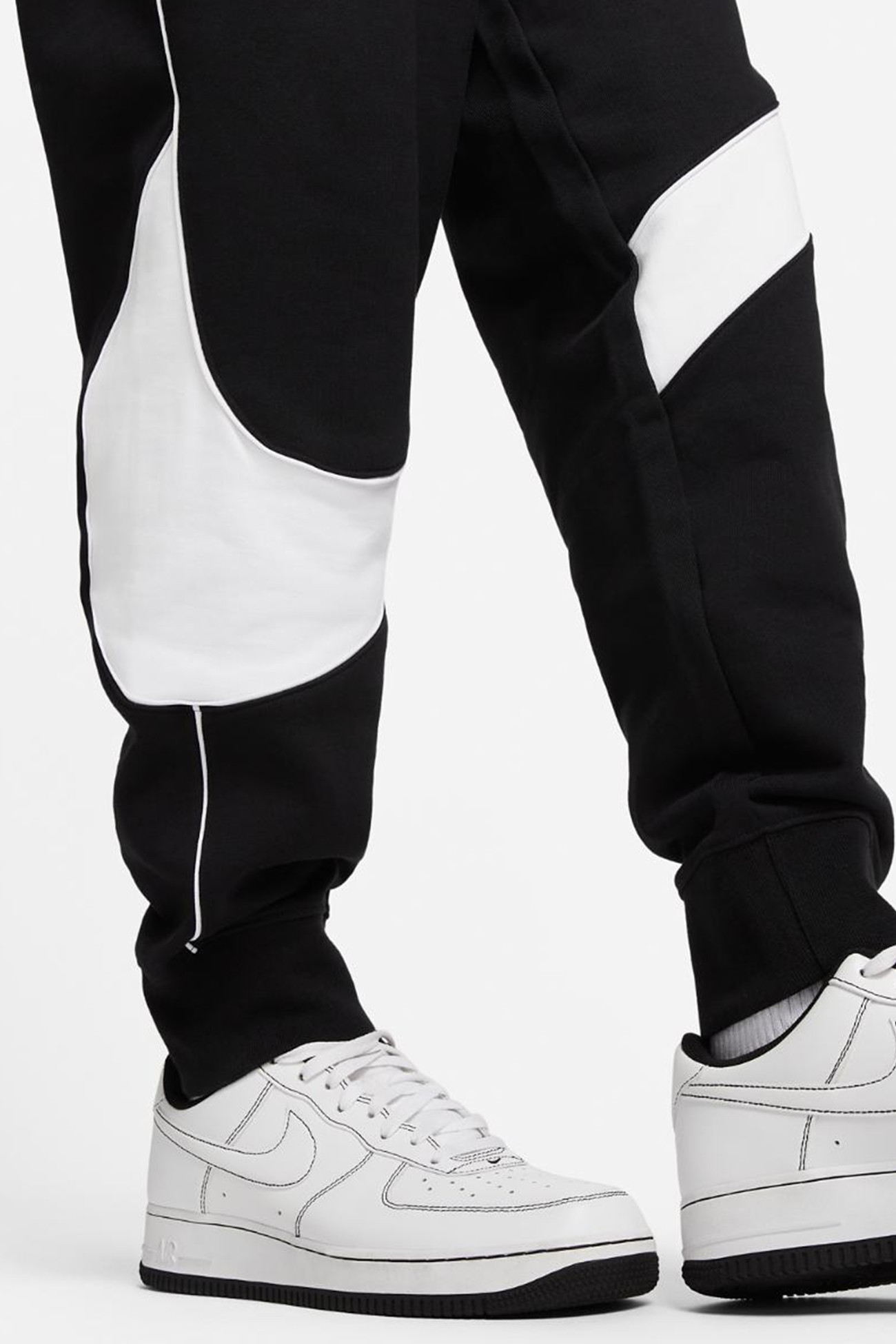 Брюки мужские Nike M NK SWOOSH FLC PANT черные DX0564-013 изображение 6