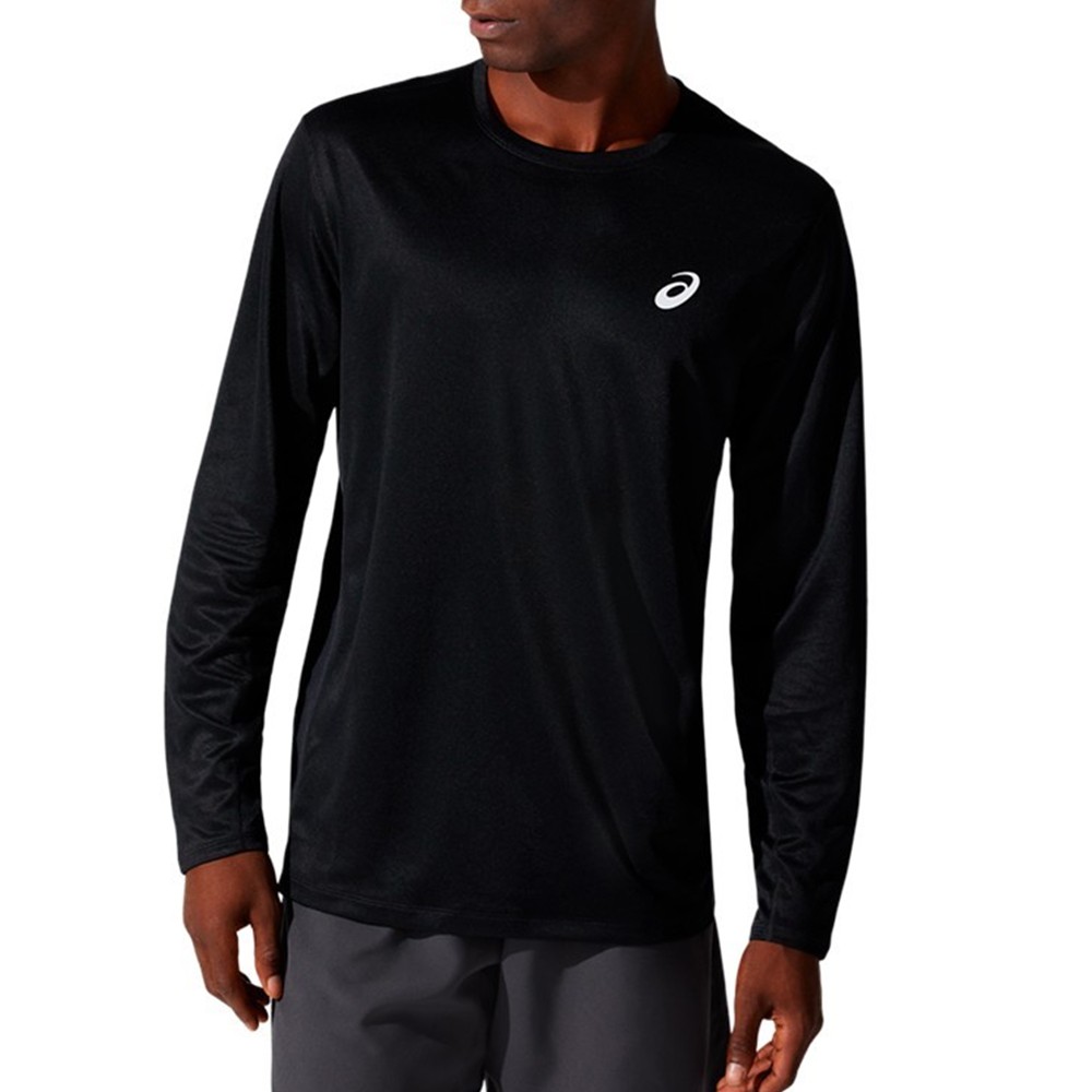 Футболка чоловіча Asics CORE LS TOP чорна 2011C340-001 изображение 1
