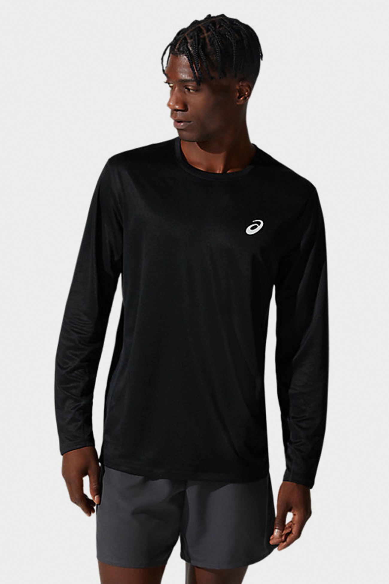 Футболка чоловіча Asics CORE LS TOP чорна 2011C340-001 изображение 2