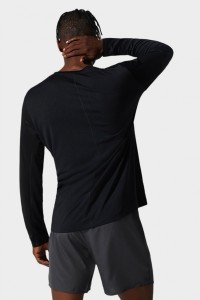 Футболка чоловіча Asics CORE LS TOP чорна 2011C340-001 изображение 3