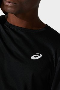 Футболка чоловіча Asics CORE LS TOP чорна 2011C340-001 изображение 6