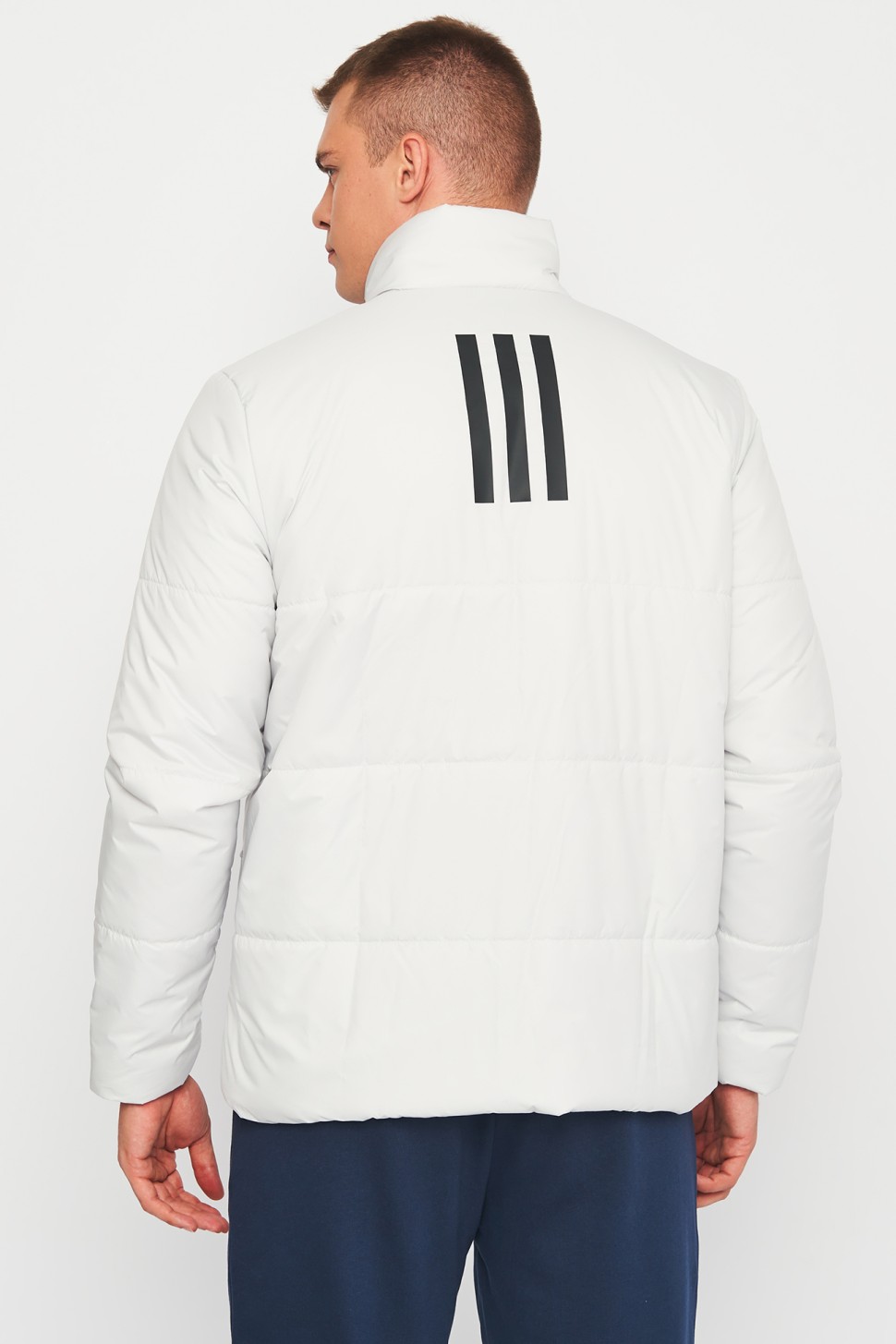Куртка чоловіча Adidas BSC 3S INS JKT біла IK0504 — фото 3