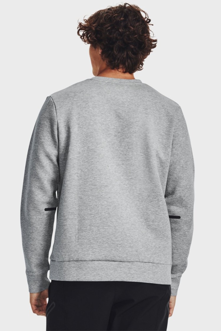 Толстовка мужская Under Armour UA Unstoppable Flc Crew серая 1381688-011 изображение 3