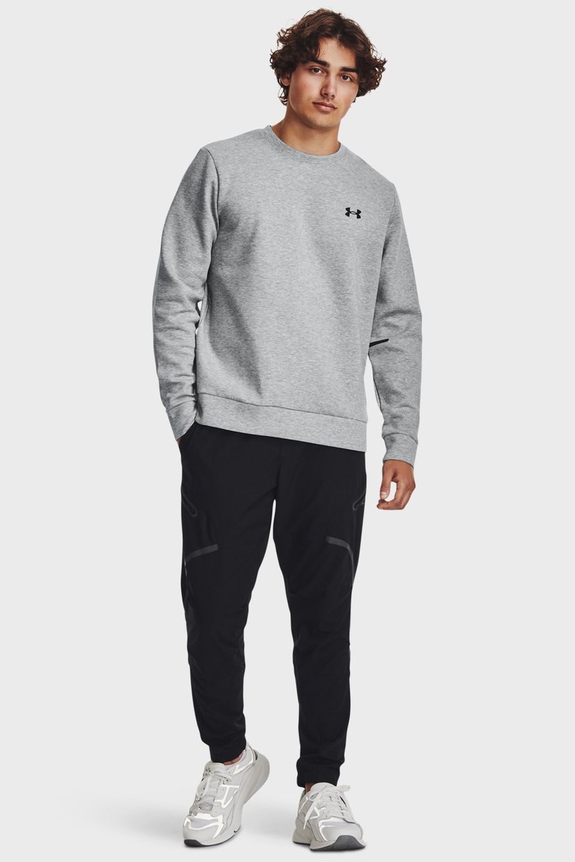 Толстовка мужская Under Armour UA Unstoppable Flc Crew серая 1381688-011 изображение 4