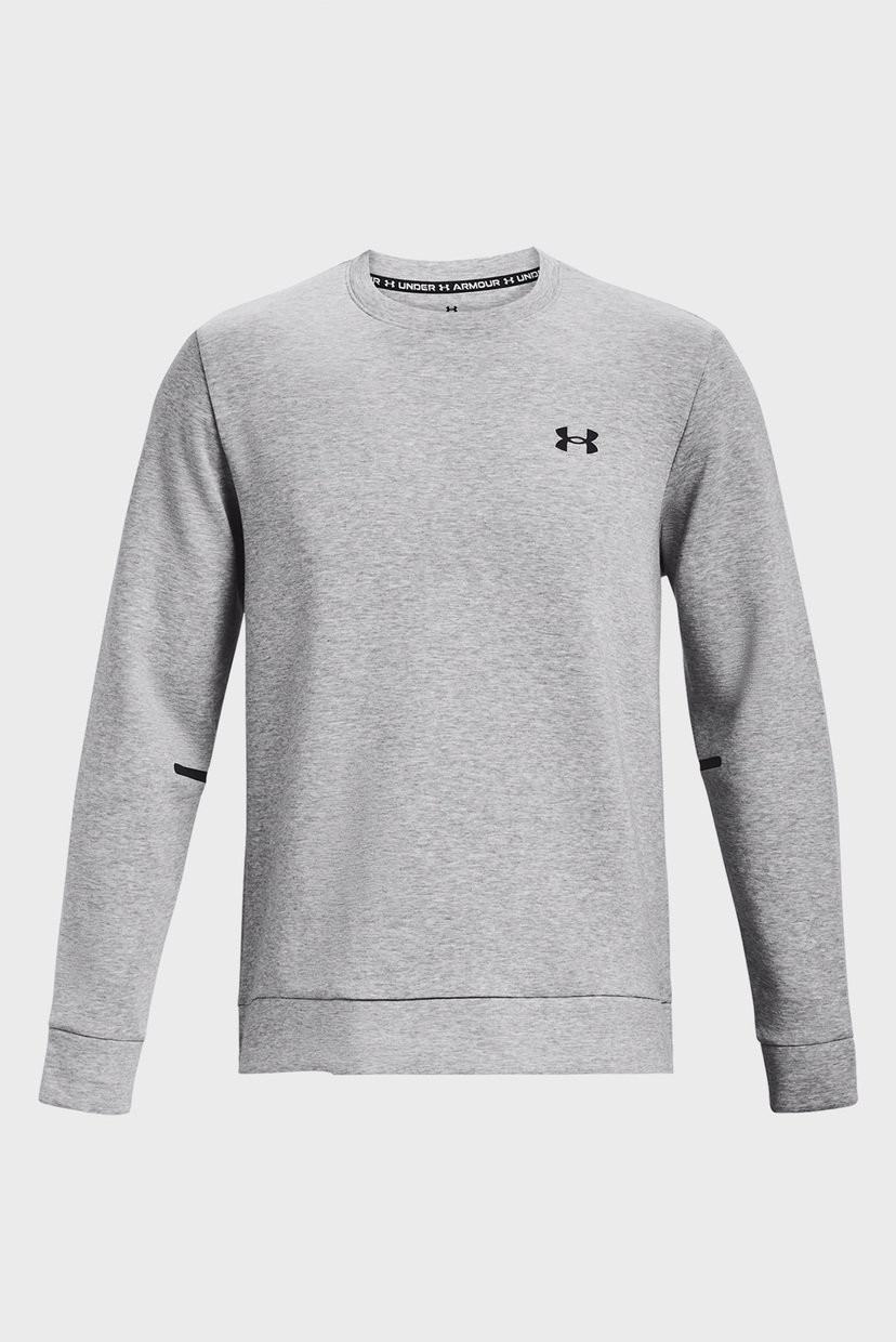 Толстовка чоловіча Under Armour UA Unstoppable Flc Crew сіра 1381688-011 — фото 6