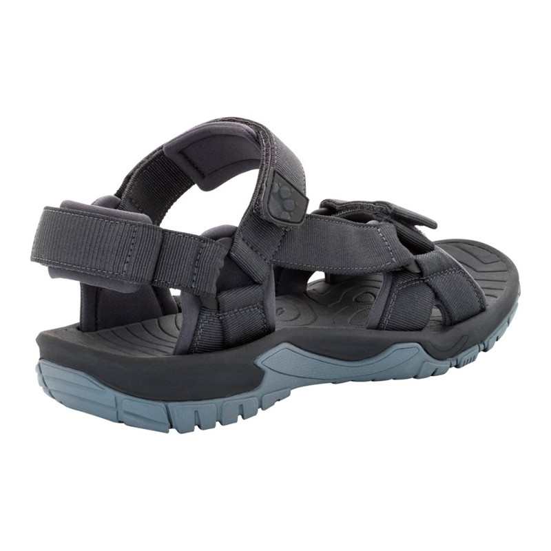 Сандали мужские Jack Wolfskin Lakewood Ride Sandal M темно-серые 4019021-6230 изображение 5