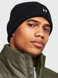 Шапка чоловіча Under Armour UA Halftime Shallow Cuff чорна 1379990-001 изображение 4