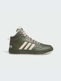 Кросівки чоловічі Adidas HOOPS 3.0 MID WTR оливкові IH0163 изображение 2