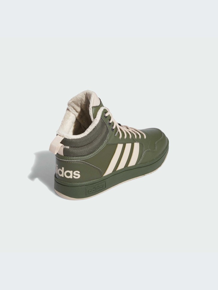 Кросівки чоловічі Adidas HOOPS 3.0 MID WTR оливкові IH0163 изображение 4