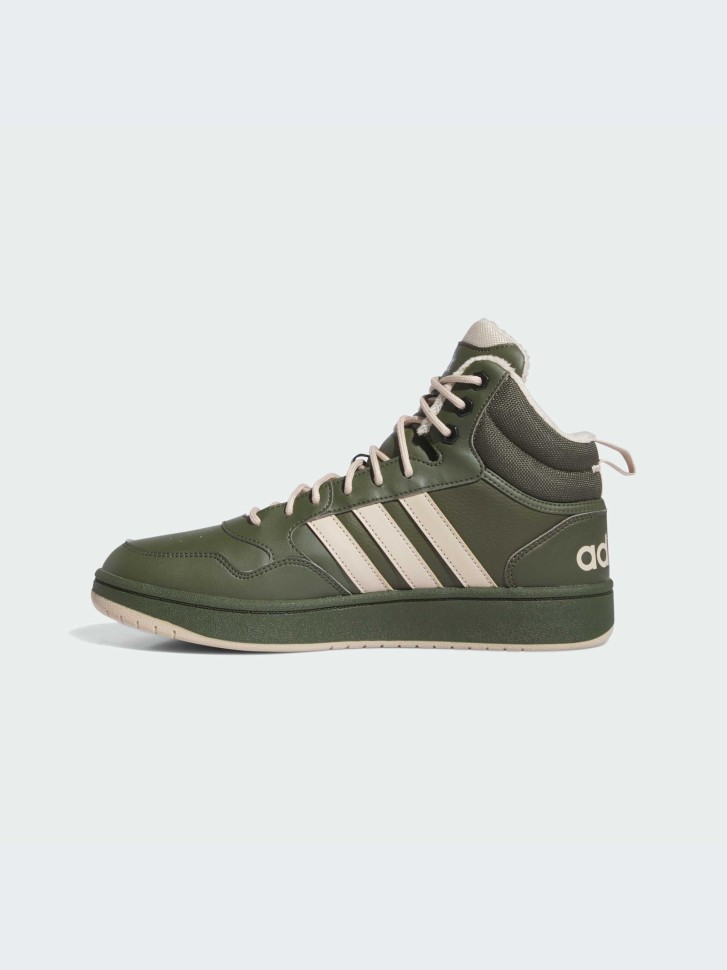 Кросівки чоловічі Adidas HOOPS 3.0 MID WTR оливкові IH0163 изображение 5