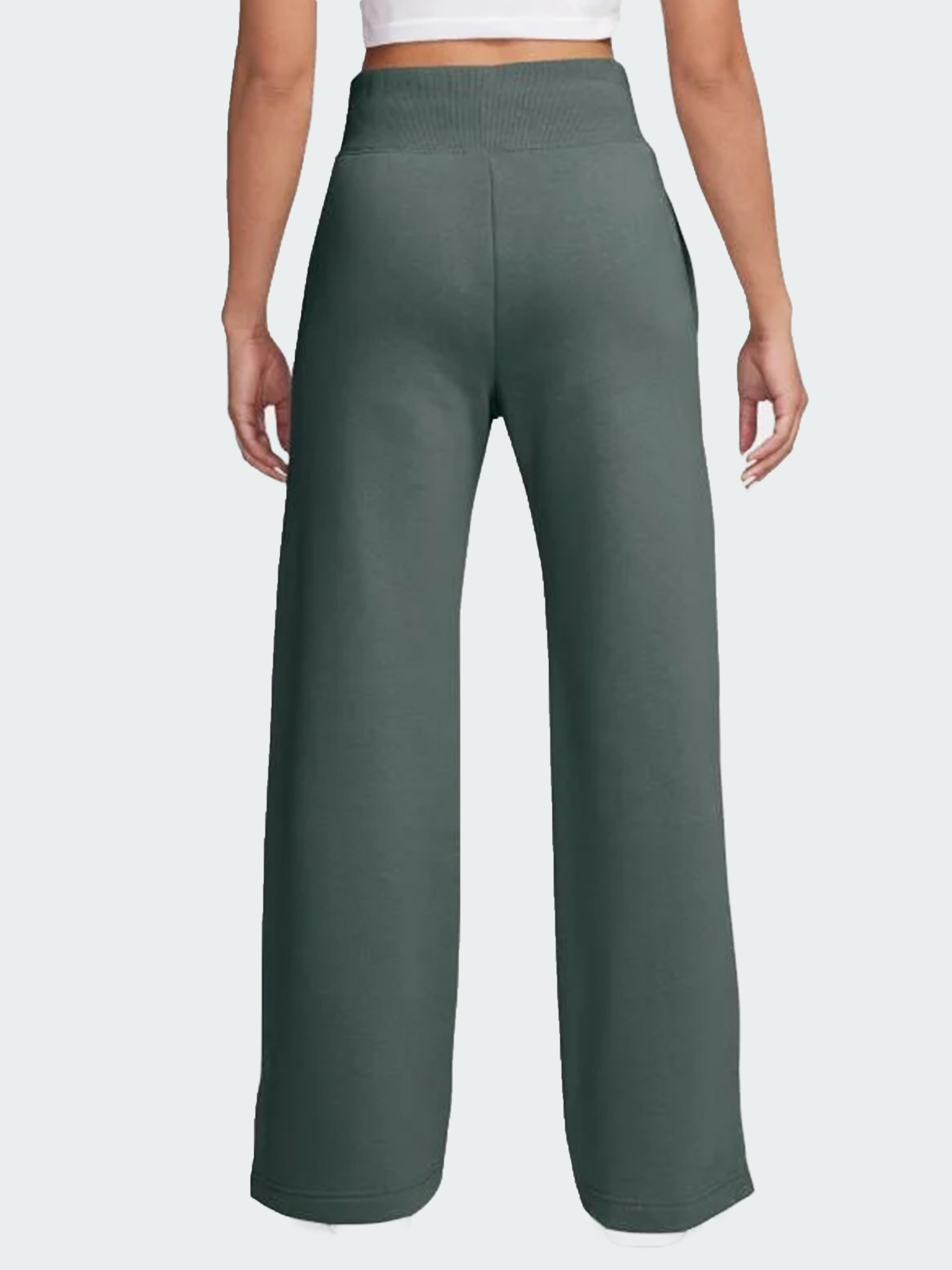 Брюки женские Nike W NSW PHNX FLC HR LOGO PNT WDE зеленые FV7684-338 изображение 3