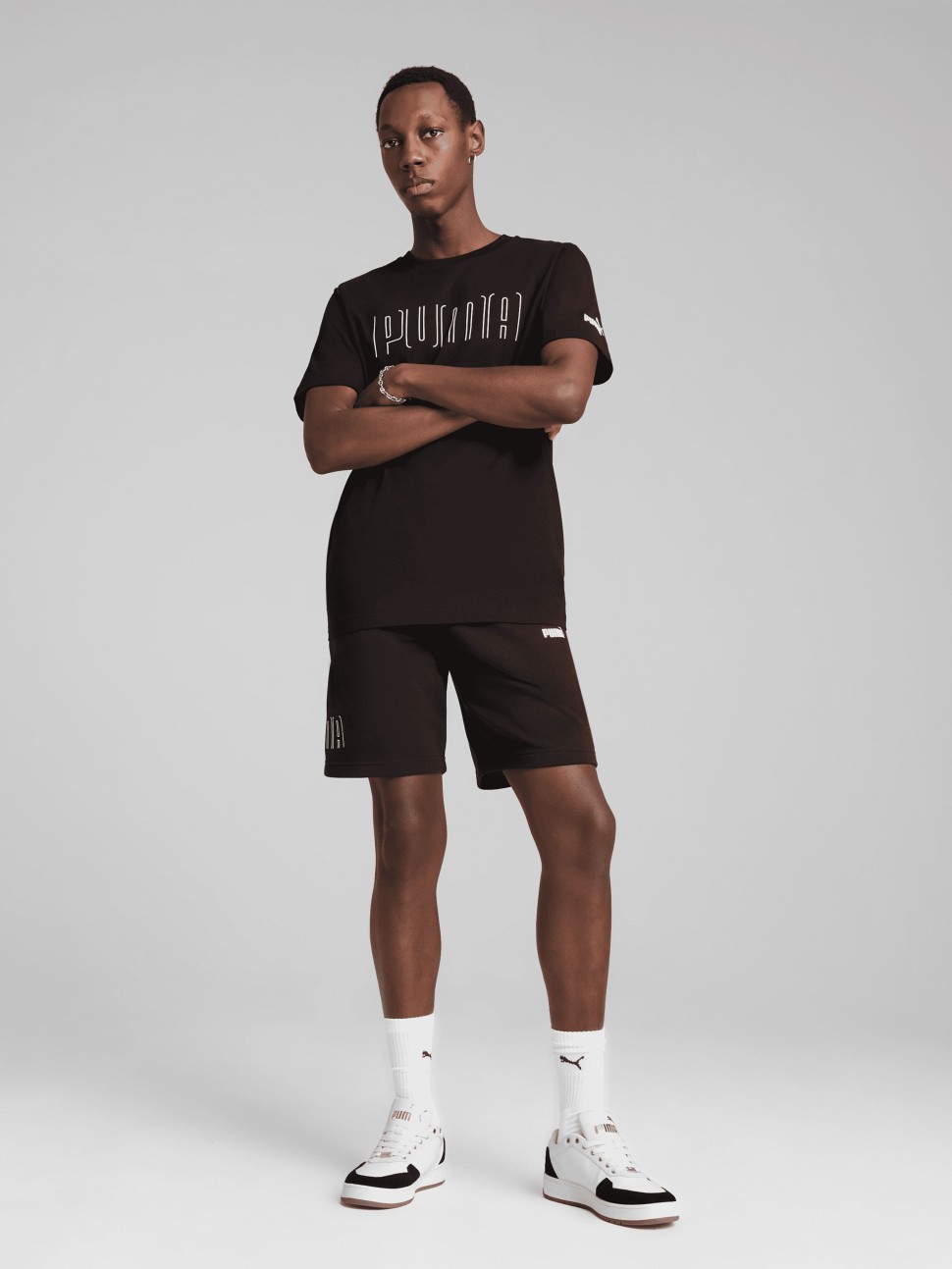 Футболка чоловіча Puma PUMA SPORT Graphic Tee чорна 68461701 — фото 2