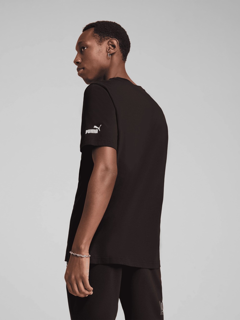 Футболка чоловіча Puma PUMA SPORT Graphic Tee чорна 68461701 — фото 3